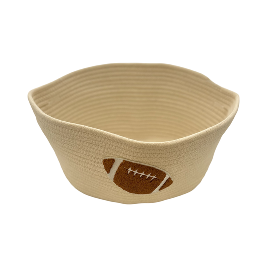 Football Cotton Rope Basket