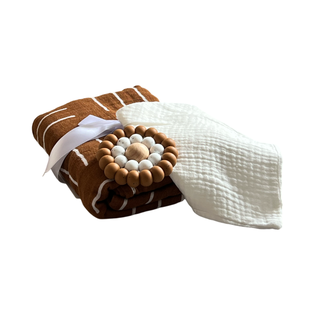Rust and White Diaper Bundle