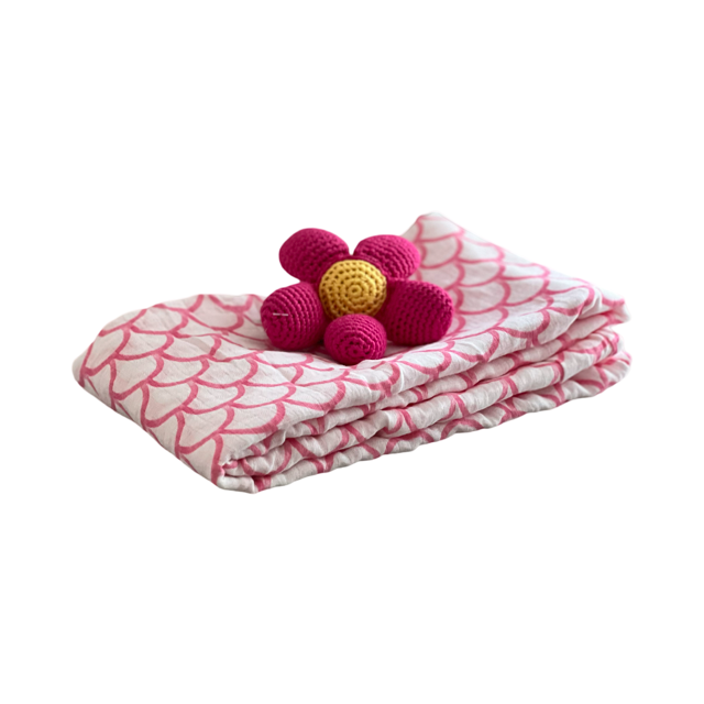 Pink Daisy Diaper Bundle