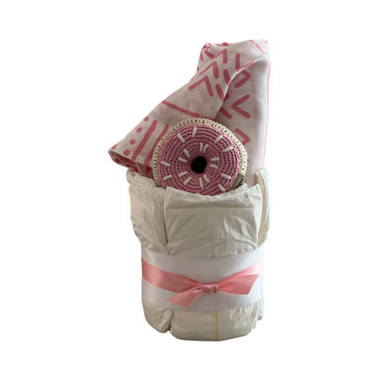 Pink Donut Diaper Bundle