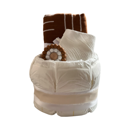 Rust and White Diaper Bundle