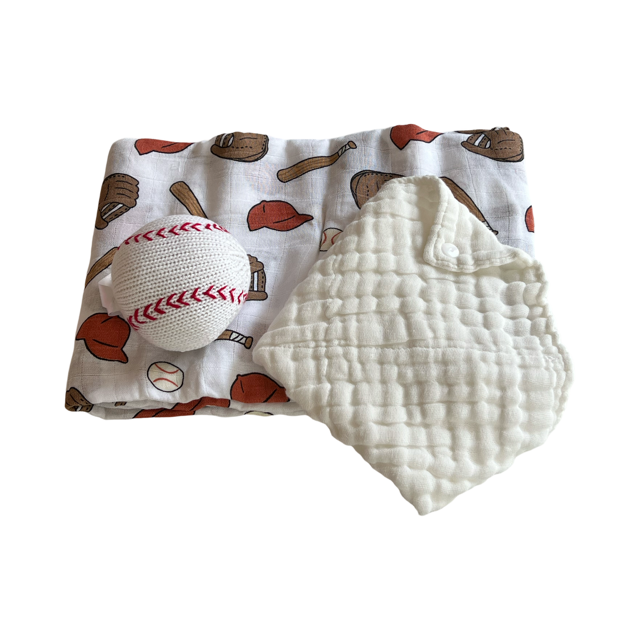 Baseball Baby Diaper Gift Bundle