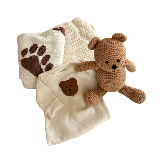 Black Bear Baby Gift Basket