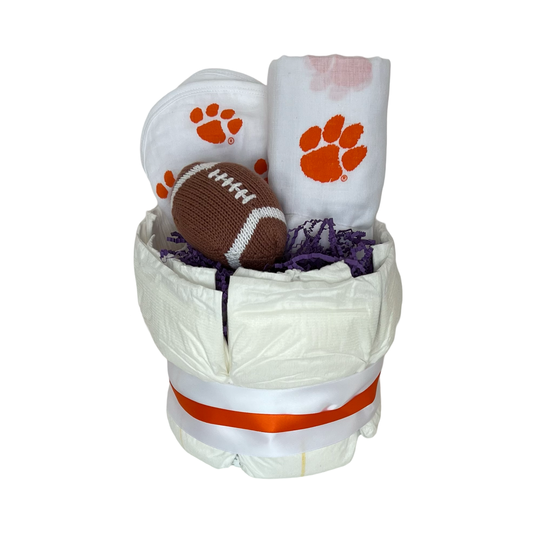 Clemson Tigers Baby Diaper Gift Bundle