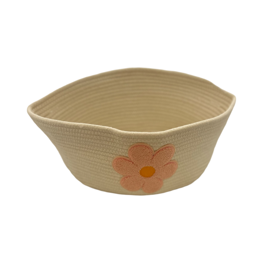 Flower Cotton Rope Basket