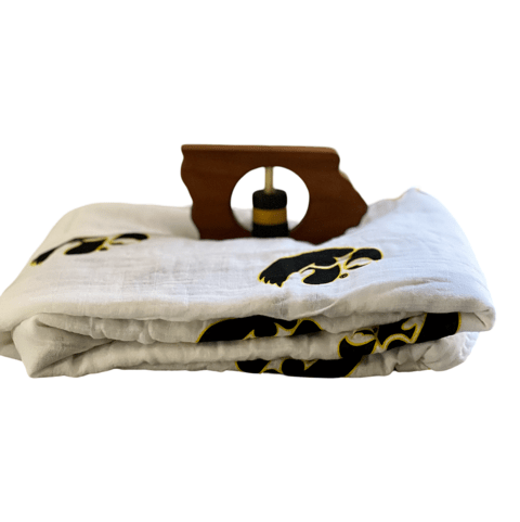 University of Iowa Hawkeye Wood State Diaper Bundle
