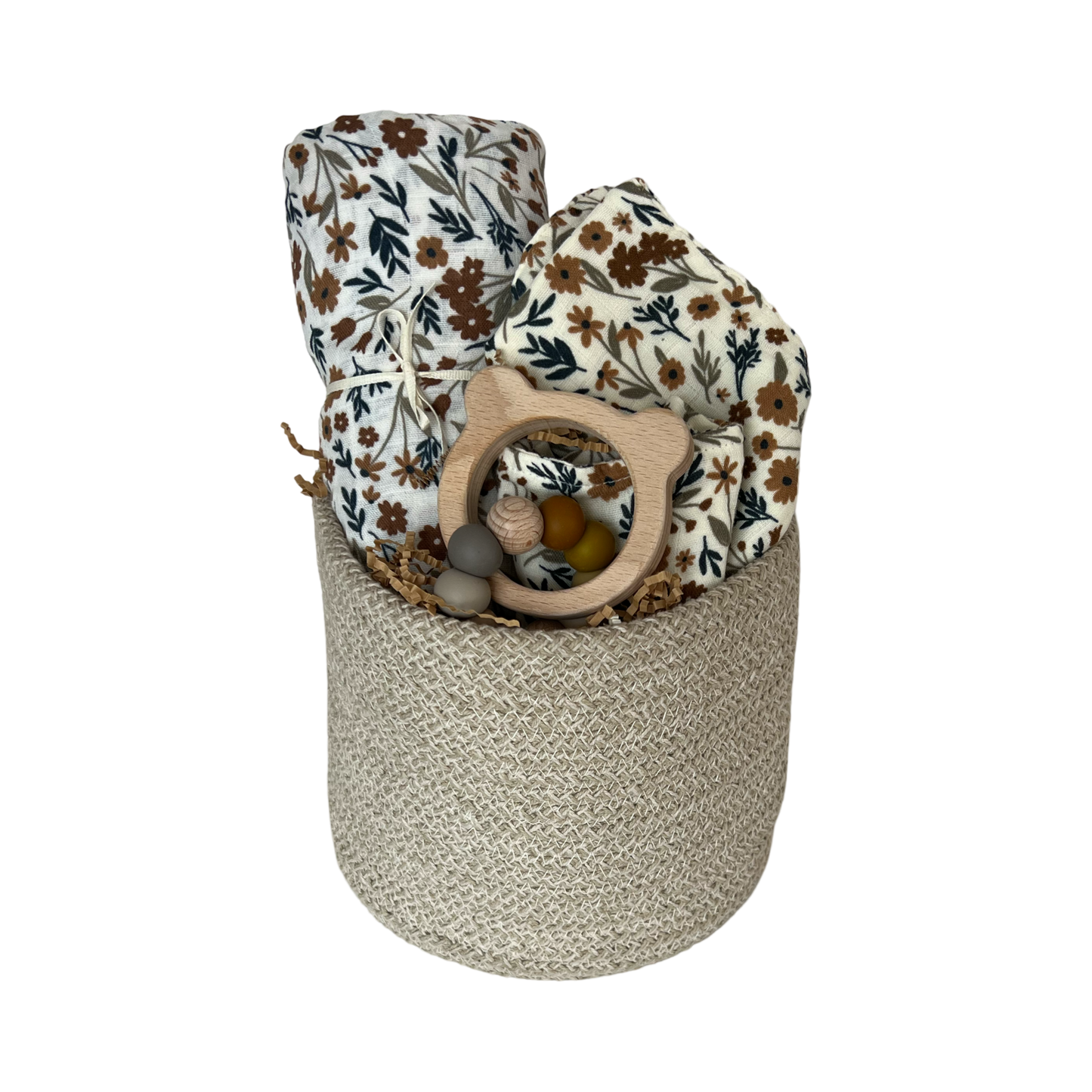 Harvest Floral Baby Diaper Gift Basket