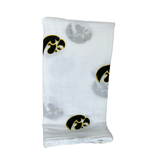 Iowa Hawkeye Muslin Baby Blanket on Sale!