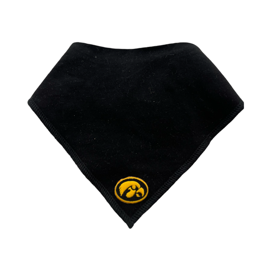 Iowa Hawkeye Black Baby Bib
