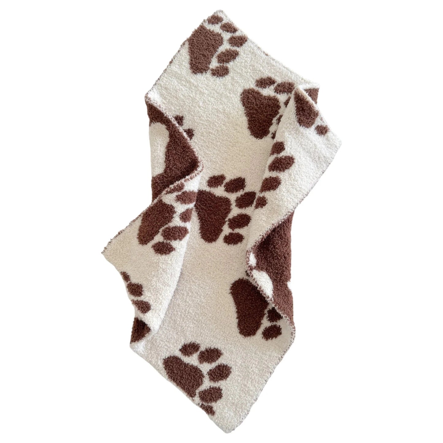 Phufy® Bliss Mini Baby Blanket, Chocolate Bear Paw on Sale!