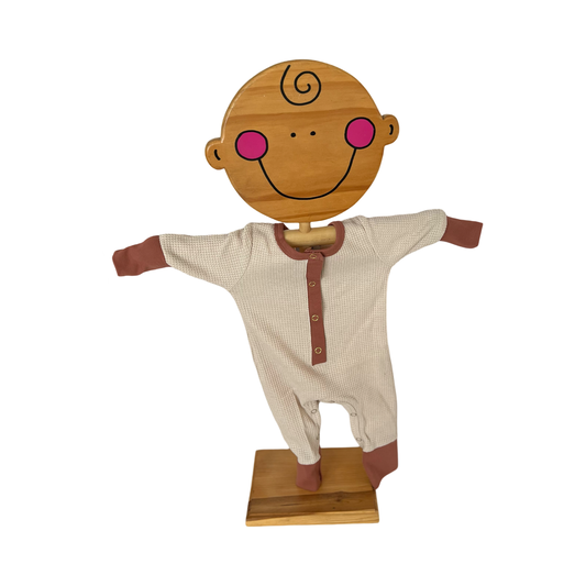 Cream Waffle Baby Romper on Sale!