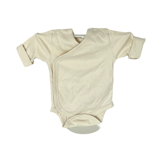 Natural Long Sleeve Kimono Bodysuit on Sale!