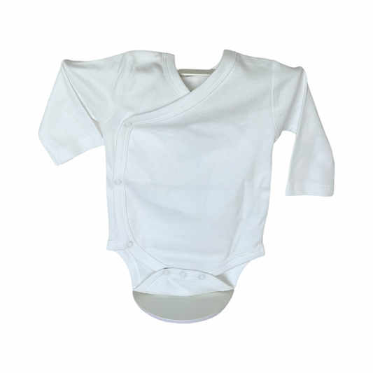 White Long Sleeve Kimono Bodysuit on Sale!