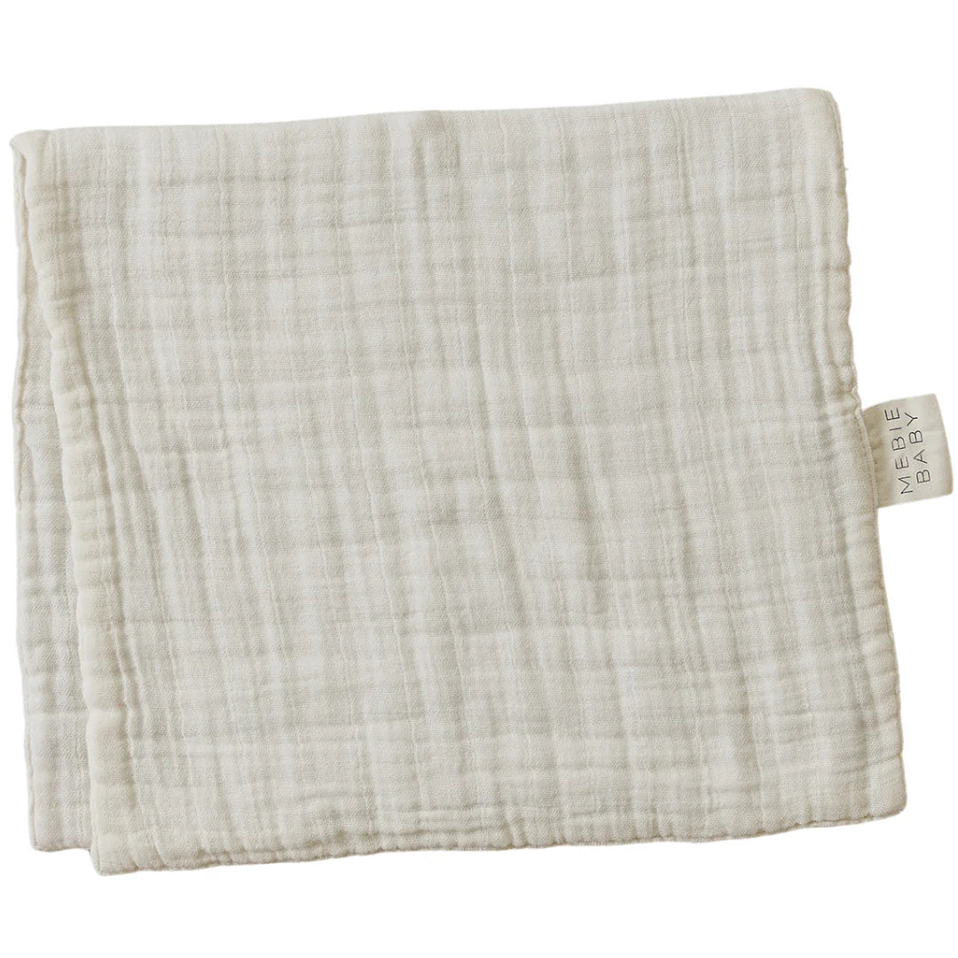 Cream Cotton Muslin Burp Cloth