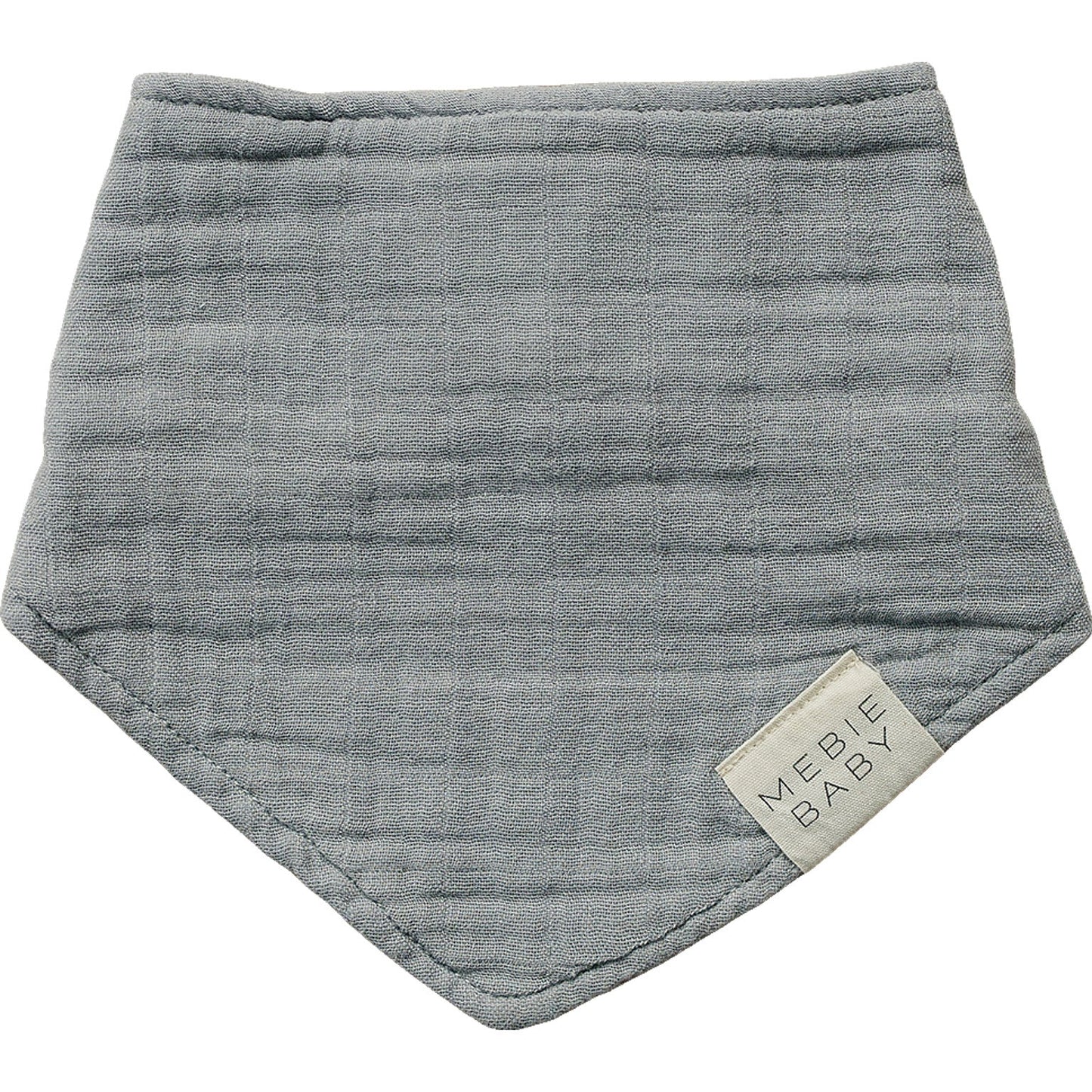 Dusty Blue Cotton Muslin Bib