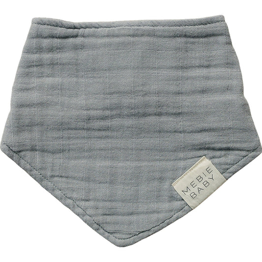Dusty Blue Cotton Muslin Bib