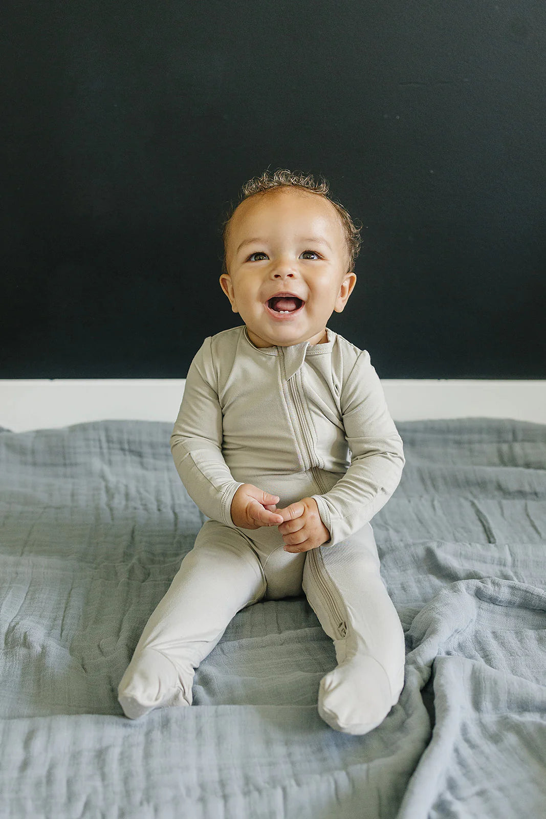 Dusty Blue Cotton Muslin Quilt on Sale!