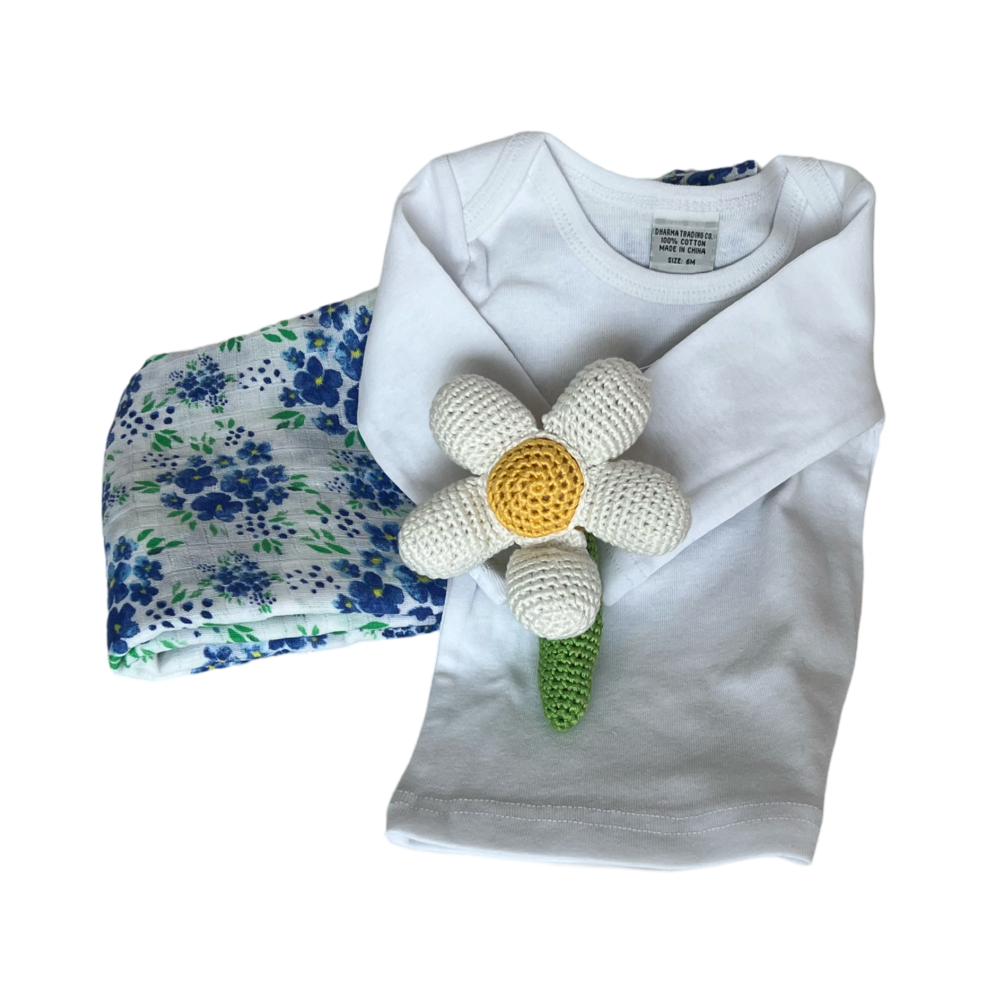 Blue Daisy Baby Gift Box