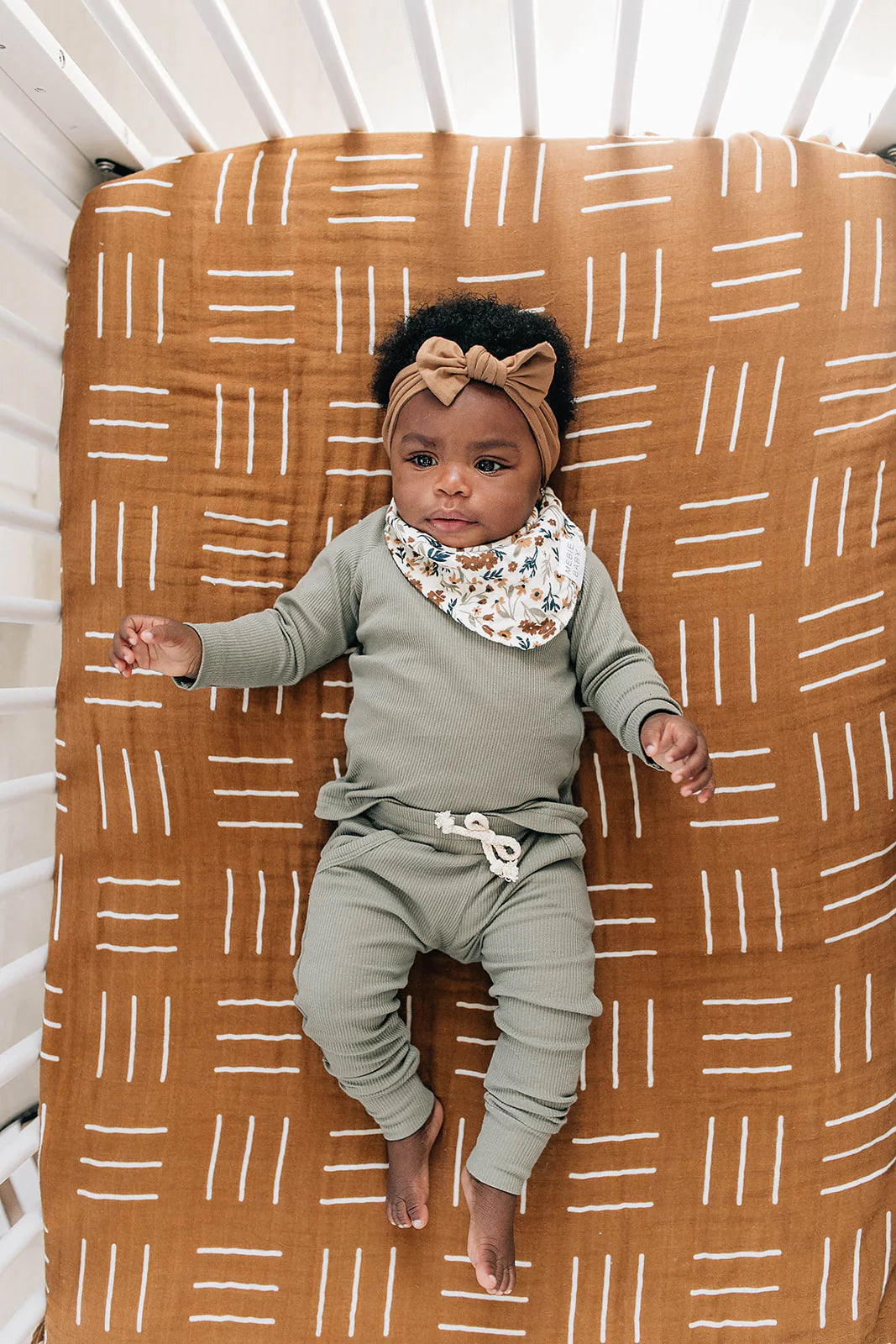 Harvest Floral Cotton Muslin Bib