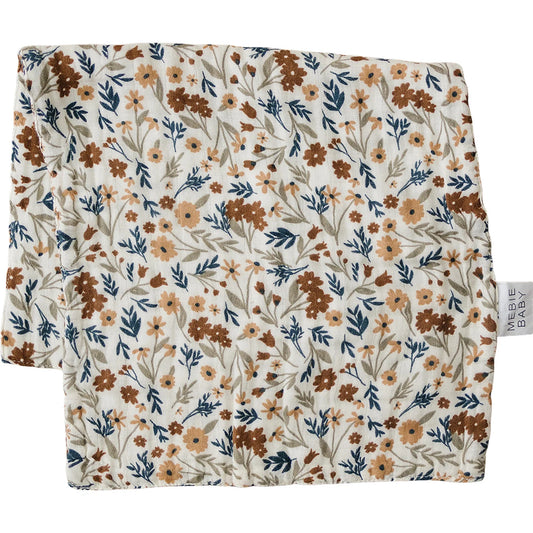 Harvest Floral Cotton Muslin Burp Cloth