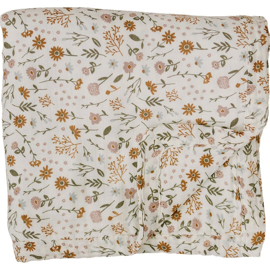 Meadow Floral Cotton Muslin Quilt on Sale!