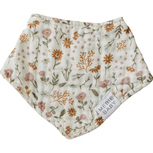 Meadow Floral Cotton Muslin Bib