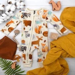 Wren Organic Cotton 2-Way Zip Baby Sleeper on Sale!