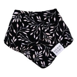 Black Vine Cotton Muslin Baby Bib