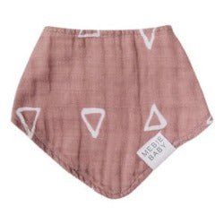 Blush Triangle cotton Muslin Baby Bib