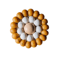 Iris Teething Ring Speckled Mustard on Sale!