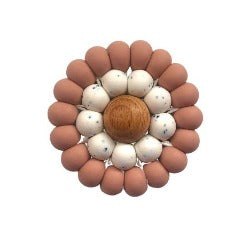 Iris Teething Ring Mahogany Rose on Sale!