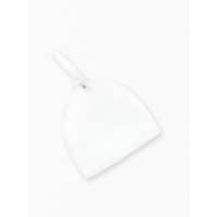 White organic cotton baby knotted hat on Sale!
