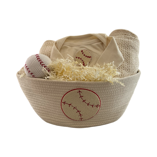 Baseball Baby Gift Basket